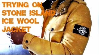 Trying on Stone Island Ice Wool Jacket  Full Review and Try On  TheHoxtonTrend [upl. by Keslie]