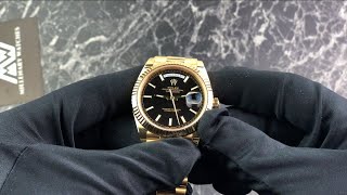 Rolex President DayDate 228238 Black Dial Unboxing amp Presentation [upl. by Ocinom25]