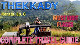 Thekkady Tourists Places  Thekkady Tour Guide  Periyar Reserve Forest  Jeep Safari Kerala  Ep6 [upl. by Darya]