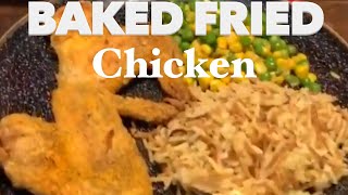 How to make Award Winning Baked Fried Chicken 🥇 [upl. by Dovev640]