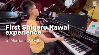 First Shigeru Kawai Experience at Merriam Oakville [upl. by Etnoek282]