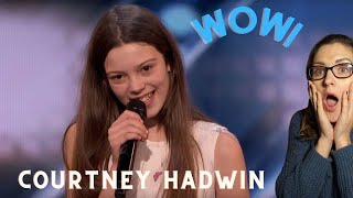 LucieV Reacts for the first time to Courtney Hadwin Americas Got Talent [upl. by Eaner860]