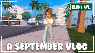 A September Vlog  Berry Avenue  Roleplay [upl. by Quintus379]