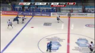 LatviaFinland 15  2013 IIHF Ice Hockey U20 World Championship [upl. by Mastrianni185]