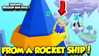 I Scored A LEGENDARY DRAGON EGG From THE TOP OF A ROCKET In Goal Kick Simulator Roblox [upl. by David]