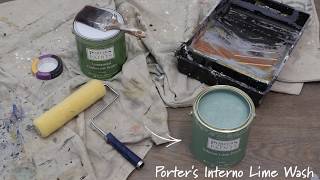 Porters Paints  HOW TO APPLY INTERNO LIME WASH [upl. by Ydissahc]