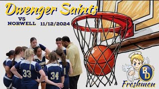 Dwenger Saints Freshmen 111224 Clips amp Highlights vs Norwell  1st game basketball hooplife [upl. by Gibun]