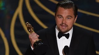 Leonardo Dicaprio ACCEPTANCE SPEECH for Best Actor  Oscars 2016 [upl. by Trembly689]