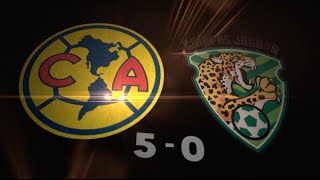 Todos los goles América 50 Jaguares Chiapas Liga MX [upl. by Esnahc237]