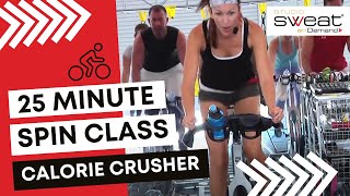 Under 30 Minute Spin Class  Cardio CALORIE CRUSHER  FREE Online Spin® Class [upl. by Aninotna]