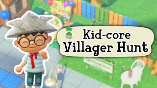 Kidcore Villager Hunt  ACNH Kidcore  Animal Crossing New Horizons [upl. by Crisey]