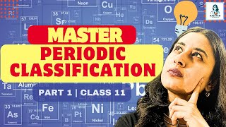 Periodic Classification of elements  Part 1  Class 11  Nitika maam [upl. by Polak]