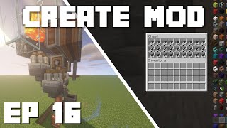 Minecraft Create Mod Tutorial Andesite Farm Ep 16 [upl. by Nicolea]