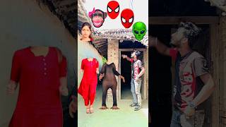 Beautiful Girls And Funny Dancing Monkeys Head Matching Dekha Jo Tune shorts mmmrazz funny music [upl. by Cleve340]