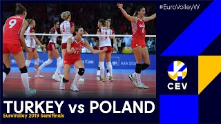 Turkey vs Poland I EuroVolleyW 2019  Semi Final I FULL MATCH [upl. by Janice]