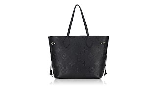 Louis Vuitton Monogram Empreinte Giant Neverfull MM Noir [upl. by Pack]