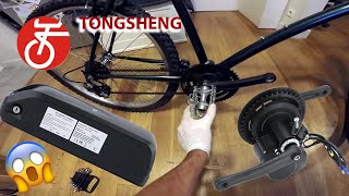 DIY First Time with Tongsheng TSDZ2 middrive motor eBike Kit on an old mountainbike [upl. by Stacie644]