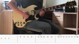 Green Day  Holiday Guitar Solo with Tabs easy guitar lead solo [upl. by Breen]