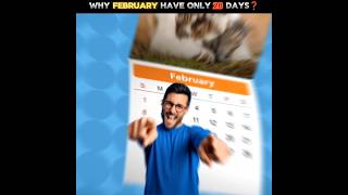 Why February Only Has 28 Days❓😨  shorts [upl. by Vasti]