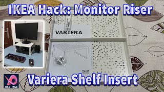 Ikea Hack LCD Monitor Riser  Variera Shelf Insert [upl. by Nomla559]