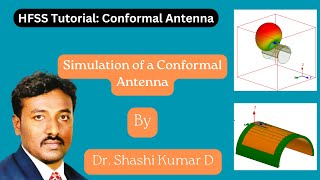 HFSS Tutorial Simulation of Conformal Antenna [upl. by Llenahs]