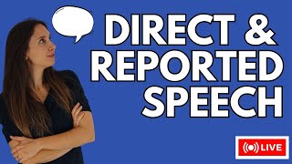 REPORTED SPEECH VS DIRECT SPEECH capiamoci qualcosa [upl. by Beitnes]