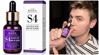 Cos De BAHA 4 BHA Serum  Review  Treat ACNE and Blackheads  Strongest Salicylic Acid Exfoliant [upl. by Aineg]