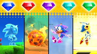 Sonic Superstars All Chaos Emerald Powers amp Super Forms [upl. by Akeit]