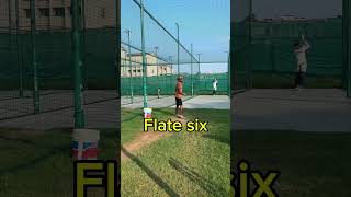 Flate and six bestcrixketshots cricket cricketlover battingpractice youtubeshorts [upl. by Senior358]