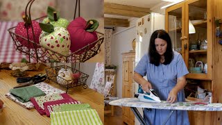 Cozy rainy day Slow Living in a Country House We sew apples lunch for the whole family [upl. by Ander279]