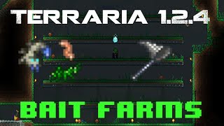 Terraria 124  Bait Farm  Truffle worms grasshoppers and worms [upl. by Rma6]