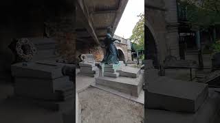 ASMR walk in Graveyard  Headstone Crow cry Cimetière de Montmartre Montmartre Cemetery S665✝️ [upl. by Cesya22]