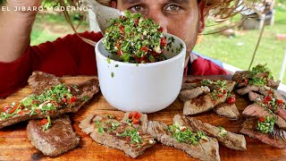 PREPARANDO CHIMICHURRI CASERO PARA LAS CARNES CHURRASCO Y STEAK [upl. by Gambrill]