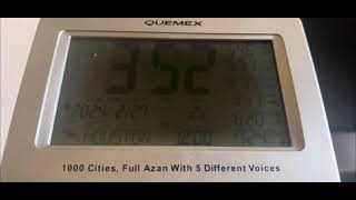 Call to Prayer QUEMEX Alarm Clock with Azan Sound [upl. by Viridissa]