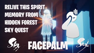 Relive this spirit memory from Hidden Forest Baffled Botanist FACEPALM  Daily Quest Sky [upl. by Tulley]