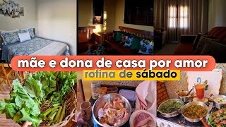 Rotina de Sábado preparando delícias pra Gabi almoço caseirinho do dia [upl. by Eycal]