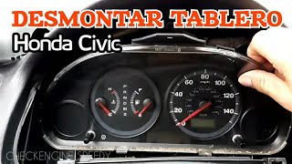 Cómo DESMONTAR Tablero de Instrumentos de HONDA CIVIC 0105 l Sacar Tablero Honda Civic 2005 [upl. by Emelyne483]