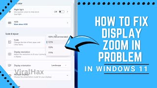 How to Fix Screen Zoom Windows 11  Windows 11 Screen Zoomed in Too Much [upl. by Rainer]