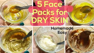 5 Easy Face Pack for WinterNatural Skincare for Dry Skin Beauty Hack\Home remedies in Tamil [upl. by Anavlis]