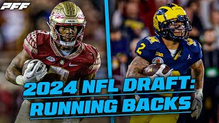 2024 NFL Draft The RB Class  PFF [upl. by Tnomal]