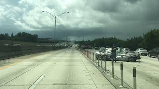 Fuel Truck Flips And Spills Gas Crushes Car on I95 South Miami [upl. by Dwain]