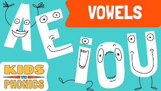 Short Vowels  a e i o u  Fun Phonics  Learn to Read  Kids vs Phonics [upl. by Analem]