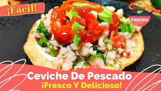 CEVICHE DE PESCADO  Fácil Y Rápido LaCocinaMeFascina [upl. by Demah]