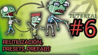 6 Variaciones de personajes presets prefabs reutilizar huesos y animaciones Unity tutorial [upl. by Chickie]