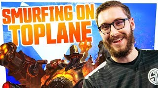 Bjergsen  SMURFING ON TOPLANE [upl. by Fleeta]