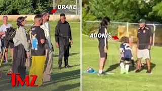 Drake Surfaces to Watch Adonis Play Soccer Weeks After Shooting at Home  TMZ [upl. by Bab]