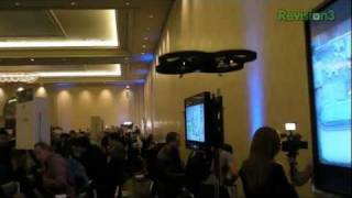 Parrot AR Drone 2 Demo CES 2012 [upl. by Aivul818]