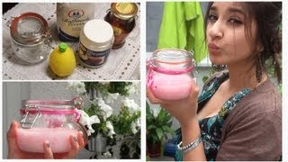 DIY ZUCKER SCRUB für Körper und Gesicht  Sanny Kaur [upl. by Marcile]