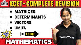 Matrices amp Other Chapters in 1 Shot  Maths  KCET Complete Revision  120 Fixed Marks 🔥 [upl. by Paley712]