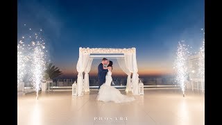 Sunset View Terrace wedding in Santorini Holly and Paul 20th of July 2017 [upl. by Syverson537]